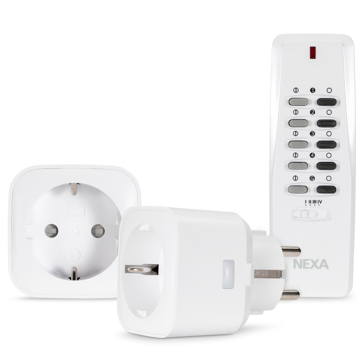 nexa MYCR-2 Plug-in set PÅ/AV x 2 in the group HOME, HOUSEHOLD & GARDEN / Smart home / Smart plugs at TP E-commerce Nordic AB (C28693)