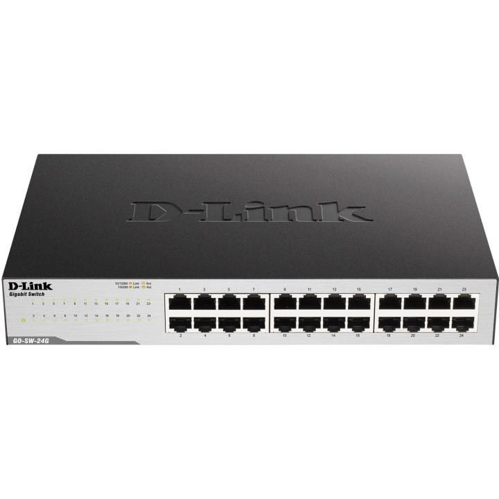 D-Link GO-SW-24G 24-Port Gigabit Easy Desktop Switch in the group COMPUTERS & PERIPHERALS / Network / Switches / 10/100/1000Mbps at TP E-commerce Nordic AB (C28776)