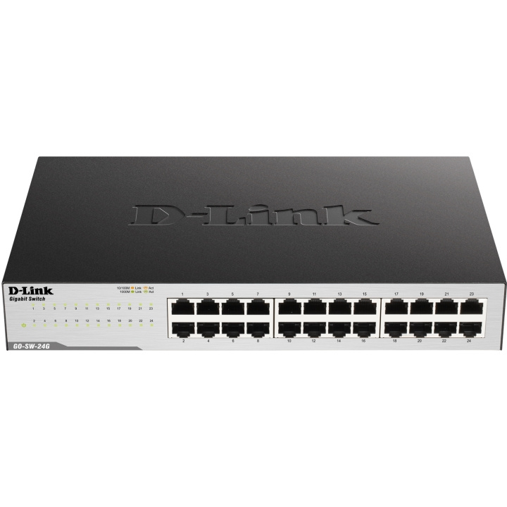 D-Link GO-SW-24G 24-Port Gigabit Easy Desktop Switch in the group COMPUTERS & PERIPHERALS / Network / Switches at TP E-commerce Nordic AB (C28776)