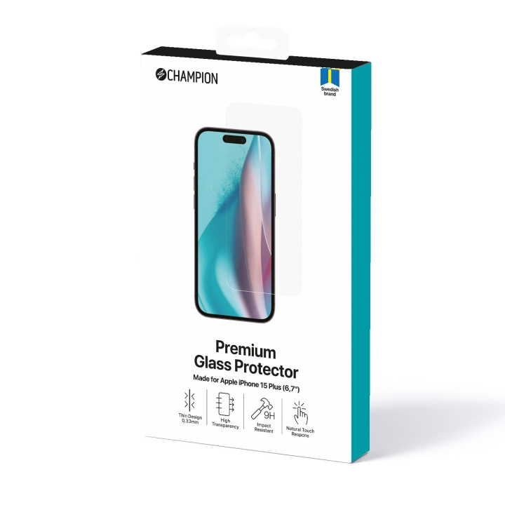 Champion Skärmskydd iPhone 15 Plus in the group SMARTPHONE & TABLETS / Phone cases / Apple / iPhone 15 at TP E-commerce Nordic AB (C28821)
