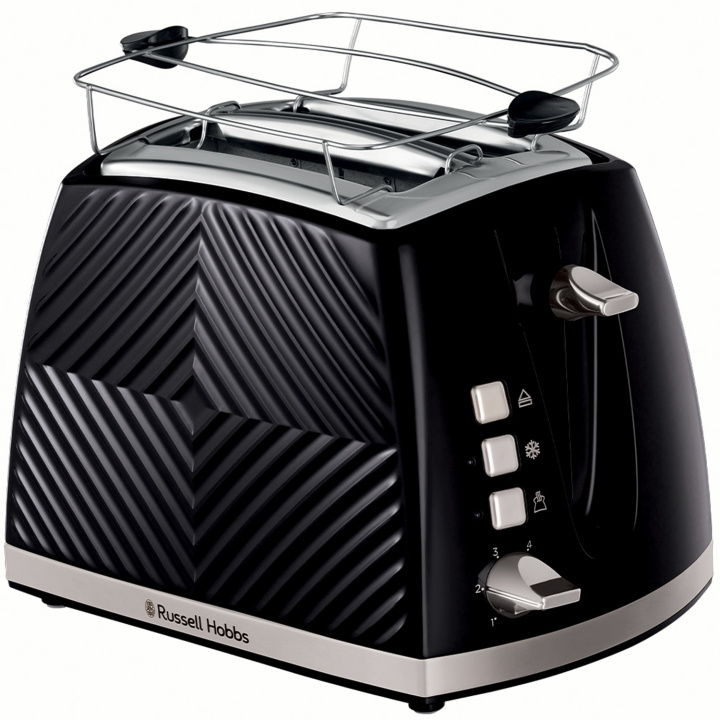 Russell Hobbs Brödrost Svart Groove 2S Toast 26390-56 in the group HOME, HOUSEHOLD & GARDEN / Household appliances / Toasters & Bread grills / Toasters at TP E-commerce Nordic AB (C28853)