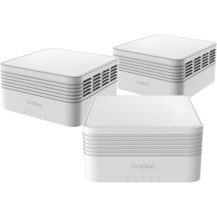 Strong Atria WiFi 6 Mesh AX3000 Home kit 3-pack in the group COMPUTERS & PERIPHERALS / Network / WiFi Extenders at TP E-commerce Nordic AB (C28856)