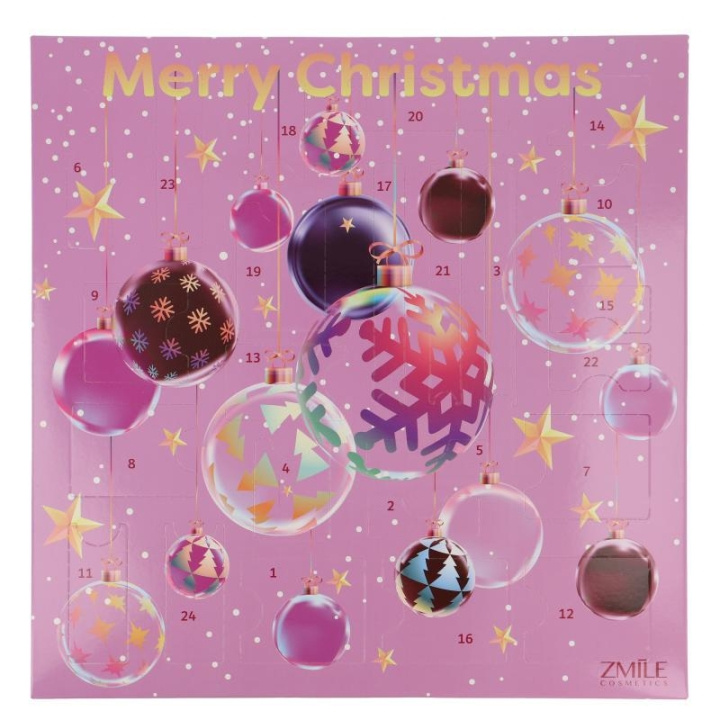 Zmile Cosmetics Advent Calendar 24 Windows Square 3D Christmas balls in the group BEAUTY & HEALTH / Gift sets / Gift sets for her at TP E-commerce Nordic AB (C28896)