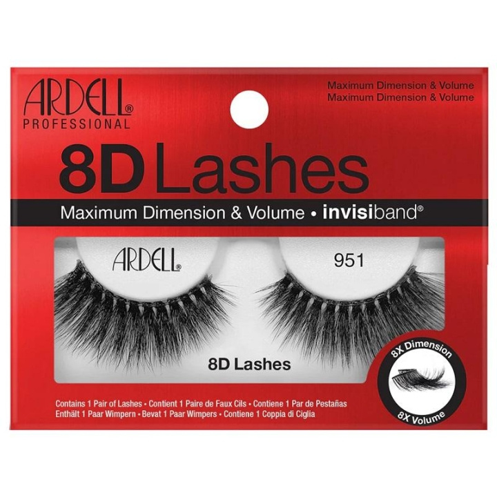 Ardell 8D Lashes 951 in the group BEAUTY & HEALTH / Makeup / Eyes & Eyebrows / False eyelashes at TP E-commerce Nordic AB (C28925)