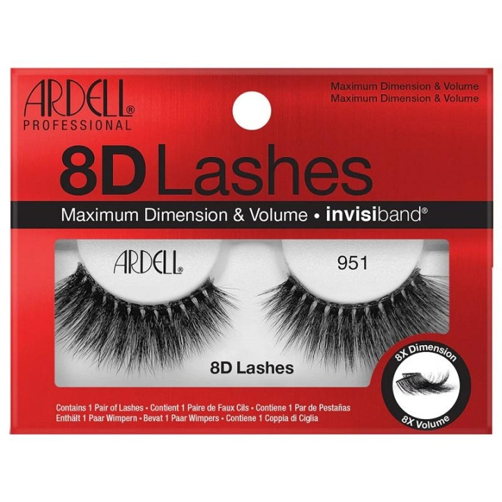 Ardell 8D Lashes 951 in the group BEAUTY & HEALTH / Makeup / Eyes & Eyebrows / False eyelashes at TP E-commerce Nordic AB (C28925)