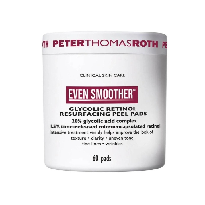Peter Thomas Roth Even Smoother Glycolic Retinol Resurfacing Peel Pads 60pcs in the group BEAUTY & HEALTH / Skin care / Face / Masks at TP E-commerce Nordic AB (C28932)