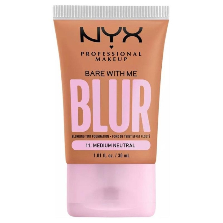 NYX PROF. MAKEUP Bare With Me Blur Tint Foundation 30ml 11 Medium Neutral in the group BEAUTY & HEALTH / Makeup / Facial makeup / Foundation at TP E-commerce Nordic AB (C28988)
