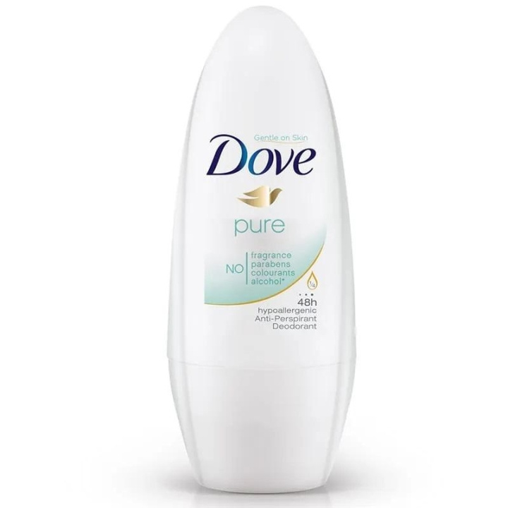 Dove Roll-On Antiperspirant Pure 50ml in the group BEAUTY & HEALTH / Fragrance & Perfume / Deodorants / Deodorant for men at TP E-commerce Nordic AB (C28997)