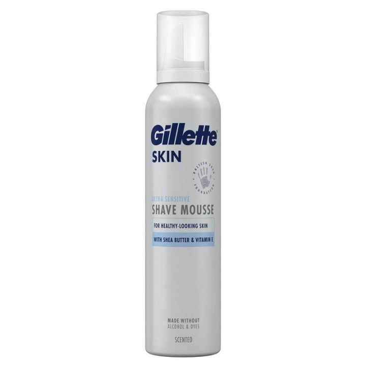 Gillette Skin Ultra Sensitive Shave Mousse 240ml in the group BEAUTY & HEALTH / Hair & Styling / Shaving & Trimming / Razors & Accessories at TP E-commerce Nordic AB (C29150)
