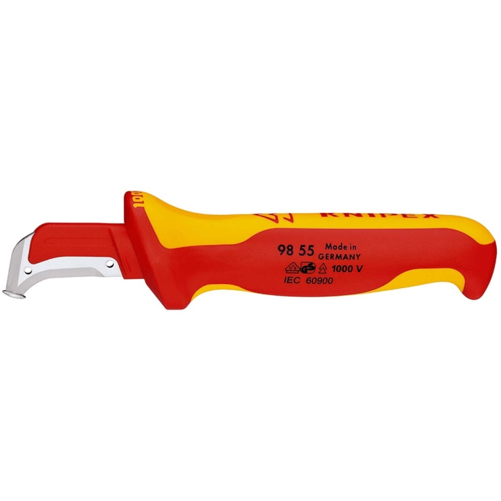KNIPEX Cable Sleeve Knife VDE in the group HOME, HOUSEHOLD & GARDEN / Tools / Other tools & Accesories at TP E-commerce Nordic AB (C29268)