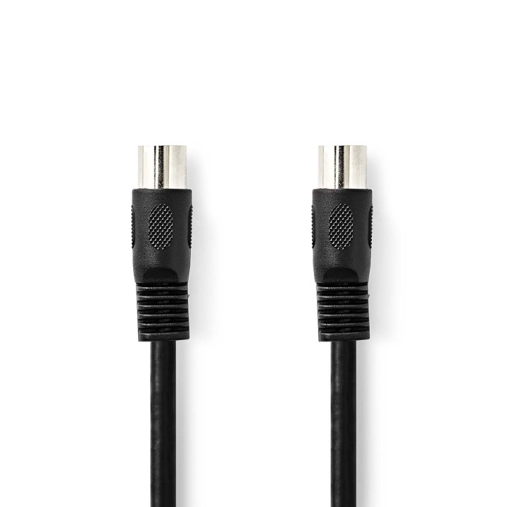 Nedis DIN Audio Cable | DIN 5-Pin Male | DIN 5-Pin Male | Nickel Plated | 1.00 m | Round | PVC | Black | Label in the group HOME ELECTRONICS / Cables & Adapters / Speaker cables at TP E-commerce Nordic AB (C29269)