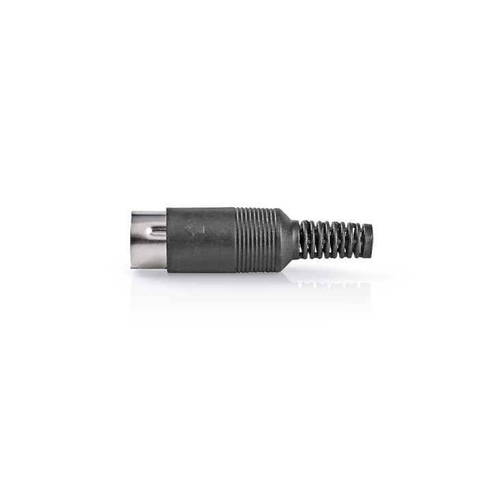 Nedis DIN Connector | Straight | Male | Nickel Plated | Twist-on | Cable input diameter: 6.0 mm | PVC | Black | 25 pcs | Polybag in the group HOME ELECTRONICS / Cables & Adapters / Electrical connectors & Conductor joints at TP E-commerce Nordic AB (C29286)
