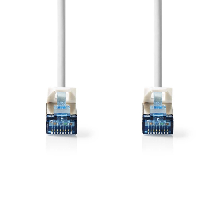 Nedis CAT6a Cable | S/FTP | RJ45 Male | RJ45 Male | 2.00 m | Round | LSZH | White | Label in the group COMPUTERS & PERIPHERALS / Computer cables / Network cables / Cat6 at TP E-commerce Nordic AB (C29388)