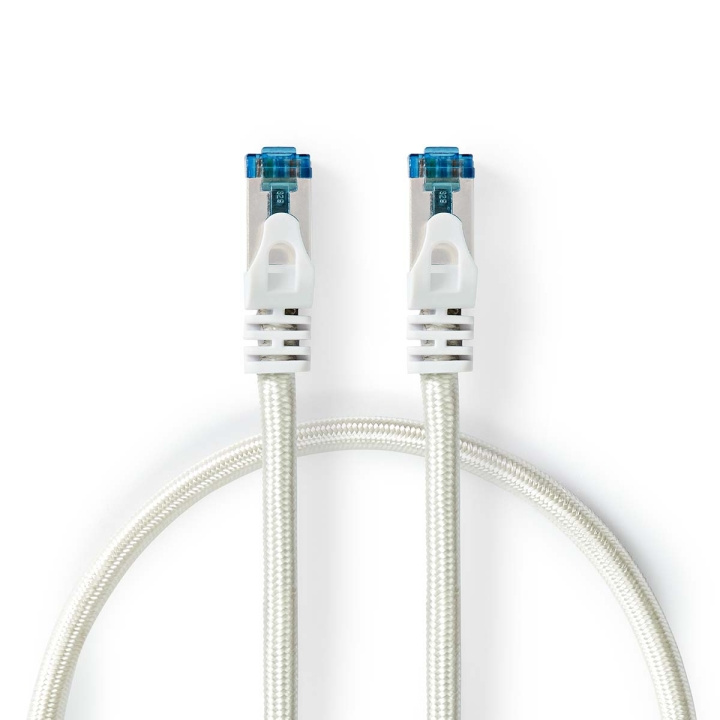 Nedis CAT6a Cable | S/FTP | RJ45 Male | RJ45 Male | 0.50 m | Round | Braided / PVC | Silver | Cover Window Box in the group COMPUTERS & PERIPHERALS / Computer cables / Network cables / Cat6 at TP E-commerce Nordic AB (C29398)