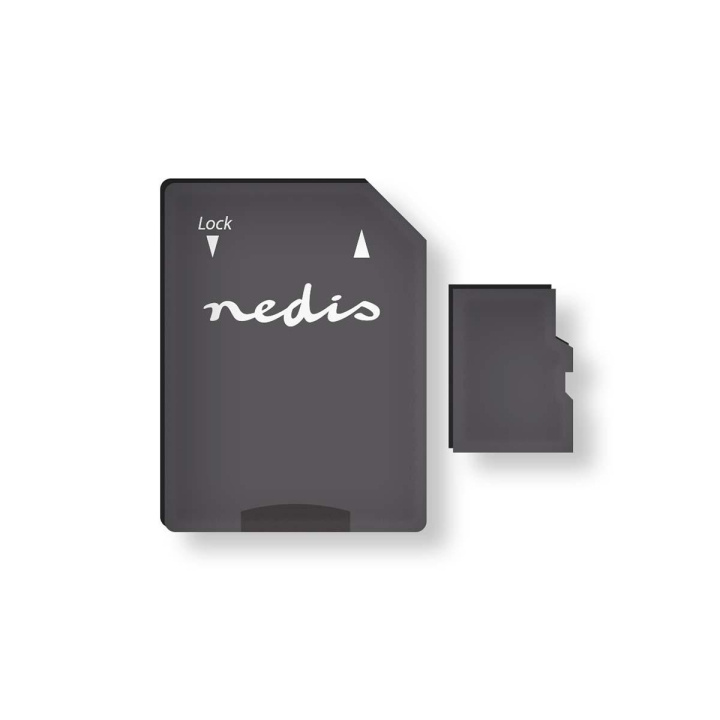 Nedis Memory Card | microSDXC | 128 GB | Write speed: 90 MB/s | Read speed: 45 MB/s | UHS-I | SD adapter included in the group HOME ELECTRONICS / Storage media / Memory cards / MicroSD/HC/XC at TP E-commerce Nordic AB (C29472)