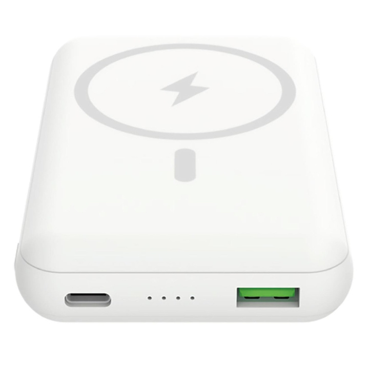 Celly MAGPB10000 PowerBank 15W MagSafe Trådlös laddning 10.000mAh vit in the group SMARTPHONE & TABLETS / Chargers & Cables / Powerbanks at TP E-commerce Nordic AB (C29503)