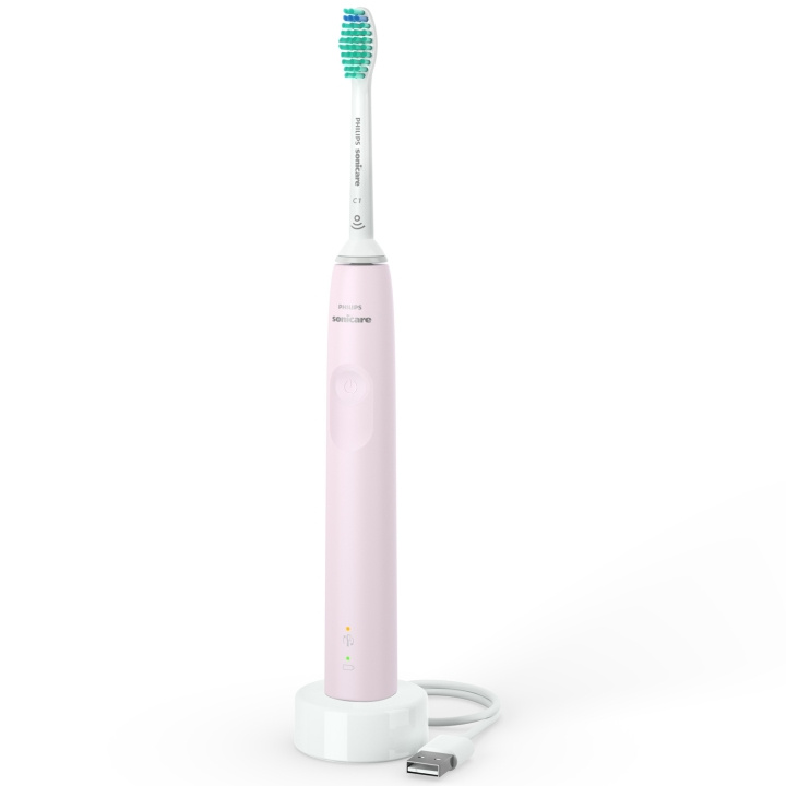 Philips Eltandborste Rosa + resefodral HX3673/11 in the group BEAUTY & HEALTH / Oral care / Electric toothbrushes at TP E-commerce Nordic AB (C29511)