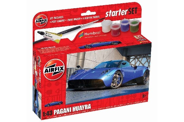 AIRFIX Small Starter Set 1:43 Pagani Huayra, new in the group Sport, leisure & Hobby / Hobby / Plastic models / Cars at TP E-commerce Nordic AB (C29544)