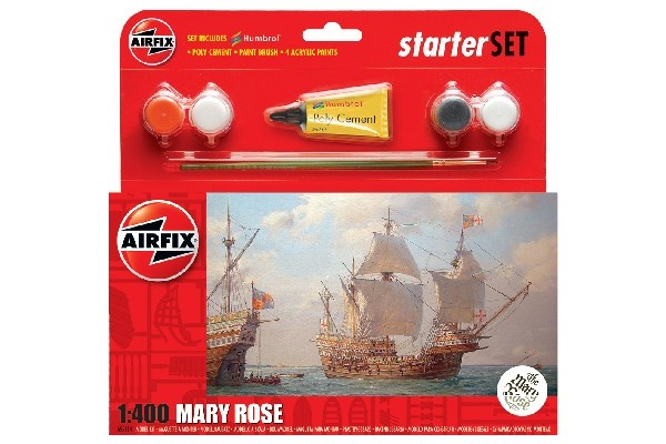 AIRFIX Small Starter Set 1:43 Mary Rose, new in the group Sport, leisure & Hobby / Hobby / Plastic models / Ships at TP E-commerce Nordic AB (C29546)