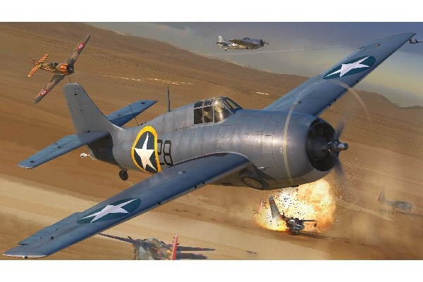 AIRFIX Grumman F4F-4 Wildcat in the group Sport, leisure & Hobby / Hobby / Plastic models / Airplanes/Helicopters at TP E-commerce Nordic AB (C29548)