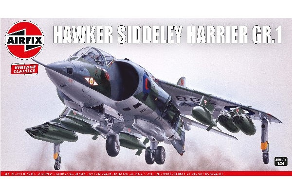 AIRFIX Hawker Siddeley Harrier GR.1 in the group Sport, leisure & Hobby / Hobby / Plastic models / Airplanes/Helicopters at TP E-commerce Nordic AB (C29576)