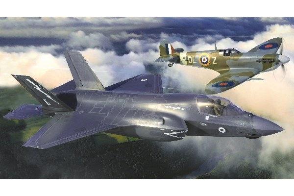 AIRFIX \'Then and Now\' Spitfire Mk.Vc & F-35B Lightning II in the group Sport, leisure & Hobby / Hobby / Plastic models / Airplanes/Helicopters at TP E-commerce Nordic AB (C29616)