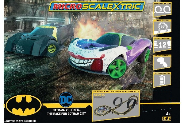 SCALEXTRIC Micro Set Batman vs Joker Race For Gotham City in the group TOYS, KIDS & BABY PRODUCTS / Radio controlled / Racing tracks / Tracks at TP E-commerce Nordic AB (C29700)