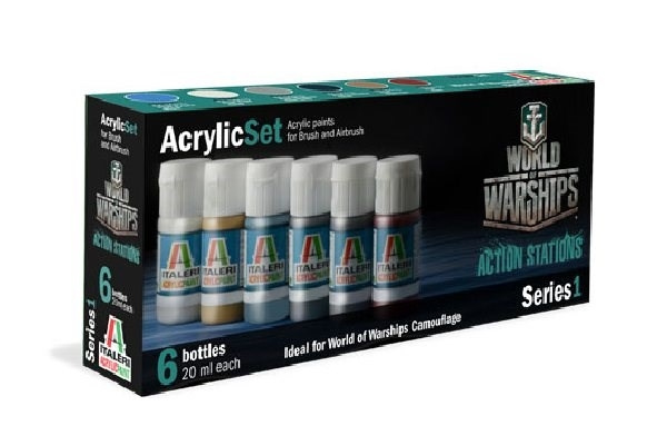 ITALERI Acrylic set with 6 colors useful for all WoWs in the group Sport, leisure & Hobby / Hobby / Plastic models / Tools at TP E-commerce Nordic AB (C29746)