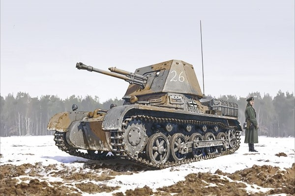 ITALERI 1:35 Panzerjager I in the group Sport, leisure & Hobby / Hobby / Plastic models / Military vehicles (land) at TP E-commerce Nordic AB (C29750)