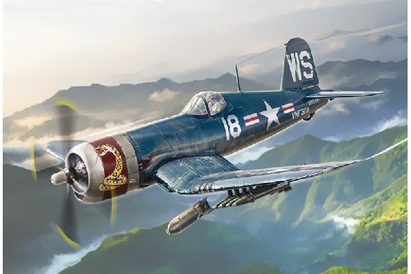 ITALERI 1:72 F-4U4 Corsair \'\'Korean War\'\' in the group Sport, leisure & Hobby / Hobby / Plastic models / Airplanes/Helicopters at TP E-commerce Nordic AB (C29772)