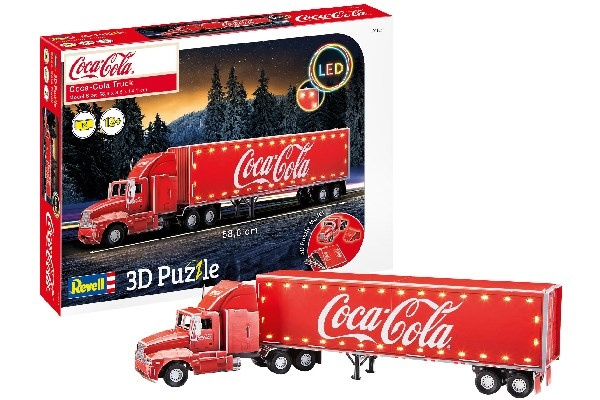 Revell 3D Puzzle Coca-Cola Truck LED in the group Sport, leisure & Hobby / Hobby / Plastic models / Cars at TP E-commerce Nordic AB (C29842)