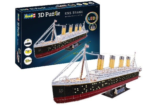Revell 3D Puzzle RMS Titanic LED in the group Sport, leisure & Hobby / Hobby / Plastic models / Various products at TP E-commerce Nordic AB (C29843)