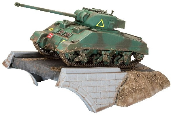 Revell First Diorama Set - Sherman Firefly 1:76 in the group Sport, leisure & Hobby / Hobby / Plastic models / Military vehicles (land) at TP E-commerce Nordic AB (C29884)