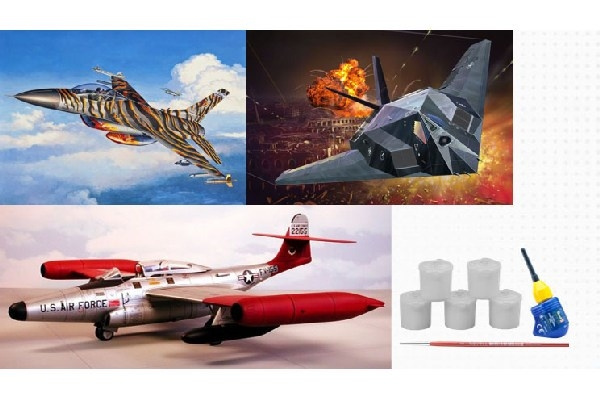 Revell Gift Set US Air Force 75th Anniversary in the group Sport, leisure & Hobby / Hobby / Plastic models / Airplanes/Helicopters at TP E-commerce Nordic AB (C29946)