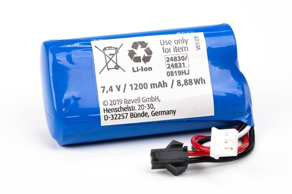 Revell Battery 7,4V 1200mAh (24830/24831) in the group Sport, leisure & Hobby / Hobby / Plastic models / Various products at TP E-commerce Nordic AB (C30142)