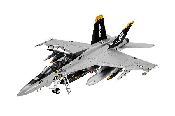Revell Model Set F/A-18F Super Hornet in the group Sport, leisure & Hobby / Hobby / Plastic models / Airplanes/Helicopters at TP E-commerce Nordic AB (C30154)