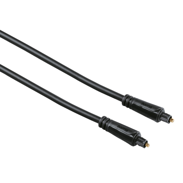 Hama Kabel Audio Optisk Guld Svart 0.75m in the group HOME ELECTRONICS / Cables & Adapters / Audio Digital at TP E-commerce Nordic AB (C30205)