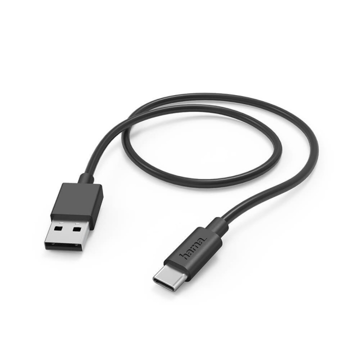 Hama Charging Cable USB-A to USB-C Black 1.0m in the group SMARTPHONE & TABLETS / Chargers & Cables / Cables / Cables Type C at TP E-commerce Nordic AB (C30219)