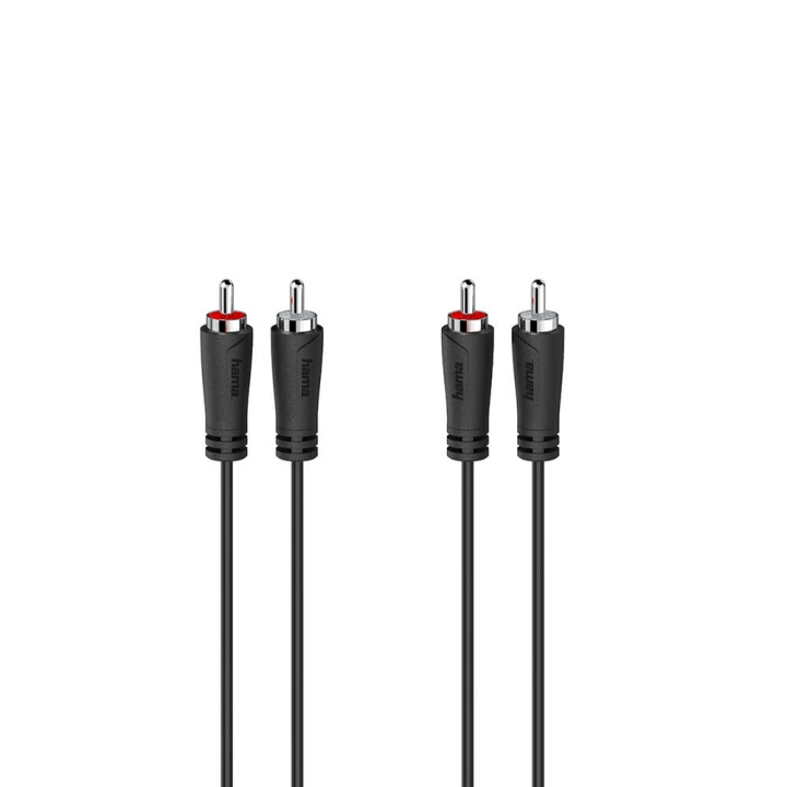 Hama Cable Audio 2 RCA Plugs - 2 RCA Plugs 5.0m in the group HOME ELECTRONICS / Cables & Adapters / RCA / Cables at TP E-commerce Nordic AB (C30222)