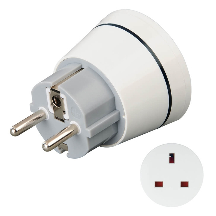 Hama Travel Adapter Type G UK-EU in the group HOME, HOUSEHOLD & GARDEN / Electricity & Lighting / Travel adapters at TP E-commerce Nordic AB (C30232)