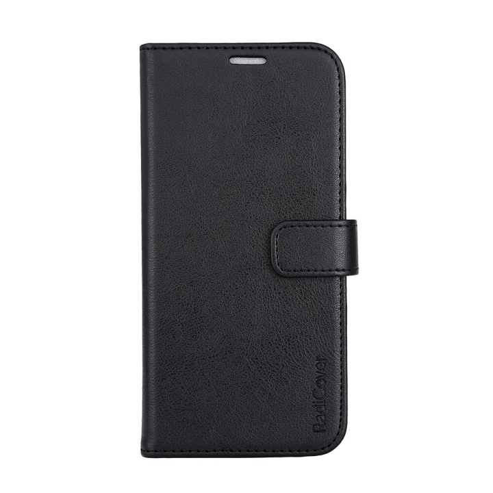 RADICOVER Wallet Case Anti Radiation PU MagS RFID Black - iPhone 15 Pro Max in the group SMARTPHONE & TABLETS / Phone cases / Apple / iPhone 15 at TP E-commerce Nordic AB (C30272)