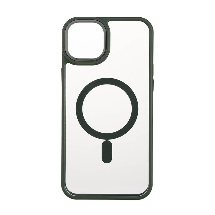 Onsala Phone Case Bumper MagSeries Green & Clear - iPhone 15 Plus in the group SMARTPHONE & TABLETS / Phone cases / Apple / iPhone 15 at TP E-commerce Nordic AB (C30288)