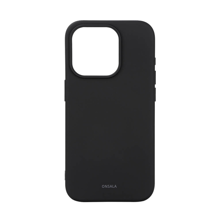 Onsala Phone Case with Silicone Feel MagSeries Black - iPhone 15 Pro in the group SMARTPHONE & TABLETS / Phone cases / Apple / iPhone 15 at TP E-commerce Nordic AB (C30363)