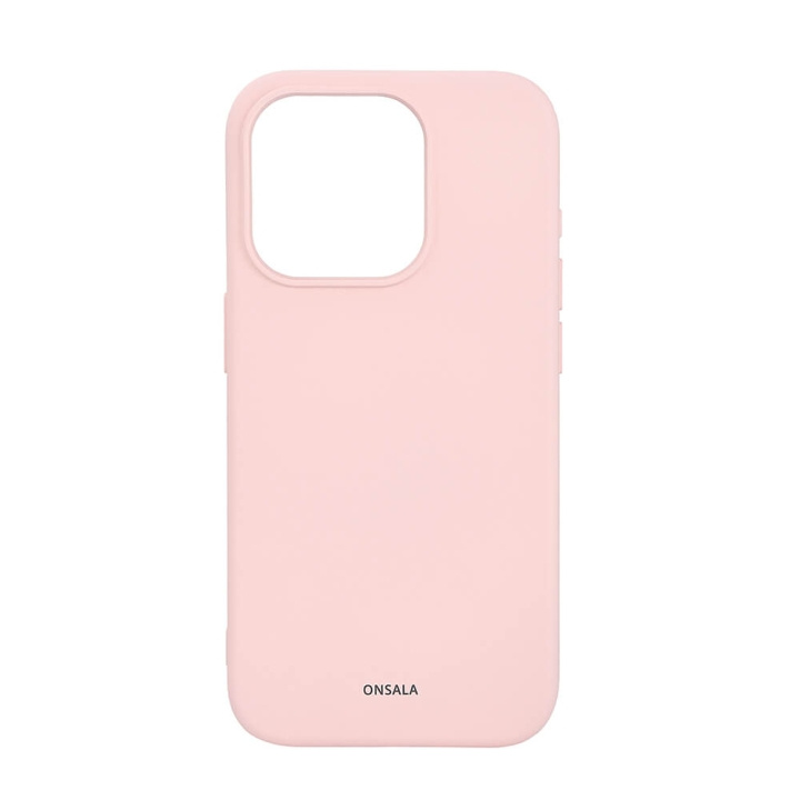 Onsala Back Sil Touch Recycled MagSerie iPhone 15 Pro Chalk Pink in the group SMARTPHONE & TABLETS / Phone cases / Apple / iPhone 15 at TP E-commerce Nordic AB (C30367)