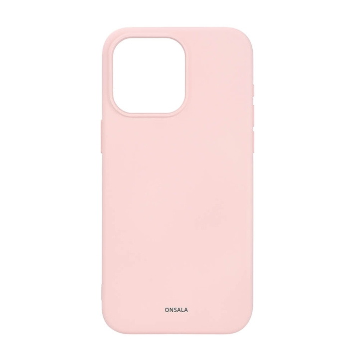 Onsala Phone Case with Silicone Feel MagSeries Chalk Pink - iPhone 15 Pro Max in the group SMARTPHONE & TABLETS / Phone cases / Apple / iPhone 15 at TP E-commerce Nordic AB (C30368)