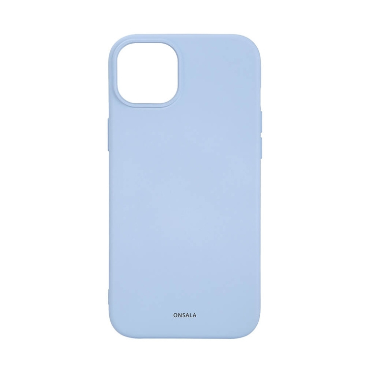Onsala Phone Case with Silicone Feel MagSeries Light Blue - iPhone 15 Plus in the group SMARTPHONE & TABLETS / Phone cases / Apple / iPhone 15 at TP E-commerce Nordic AB (C30369)