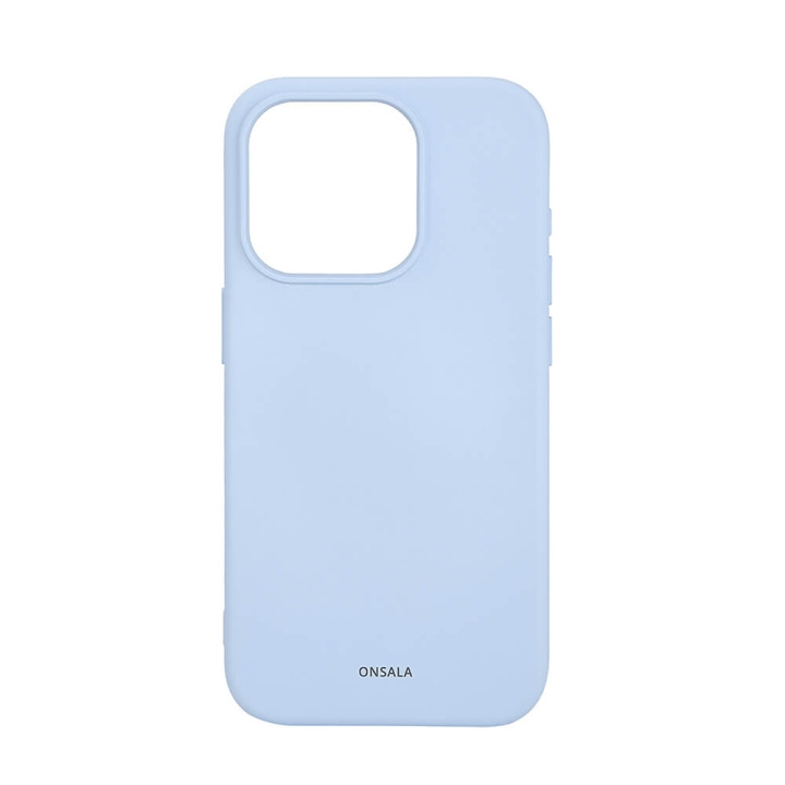 Onsala Phone Case with Silicone Feel MagSeries Light Blue - iPhone 15 Pro in the group SMARTPHONE & TABLETS / Phone cases / Apple / iPhone 15 at TP E-commerce Nordic AB (C30370)