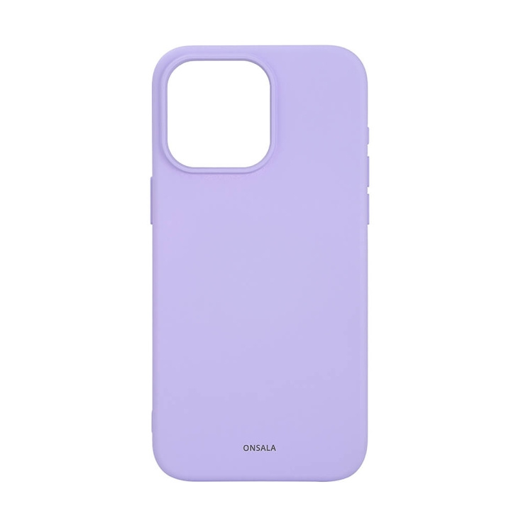 Onsala Phone Case with Silicone Feel MagSeries Purple - iPhone 15 Pro in the group SMARTPHONE & TABLETS / Phone cases / Apple / iPhone 15 at TP E-commerce Nordic AB (C30383)