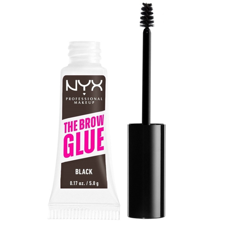 NYX PROF. MAKEUP The Brow Glue Instant Brow Styler 05 Black in the group BEAUTY & HEALTH / Makeup / Eyes & Eyebrows / Eyebrow gel at TP E-commerce Nordic AB (C30459)