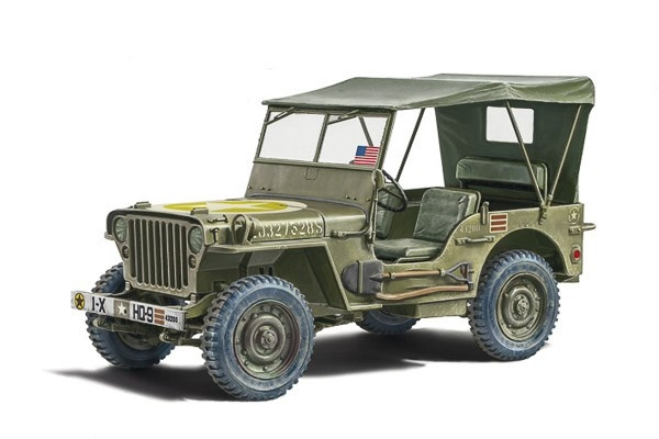 ITALERI 1:24 Willys Jeep MB “80th Year Anniversary” in the group Sport, leisure & Hobby / Hobby / Plastic models / Military vehicles (land) at TP E-commerce Nordic AB (C30537)